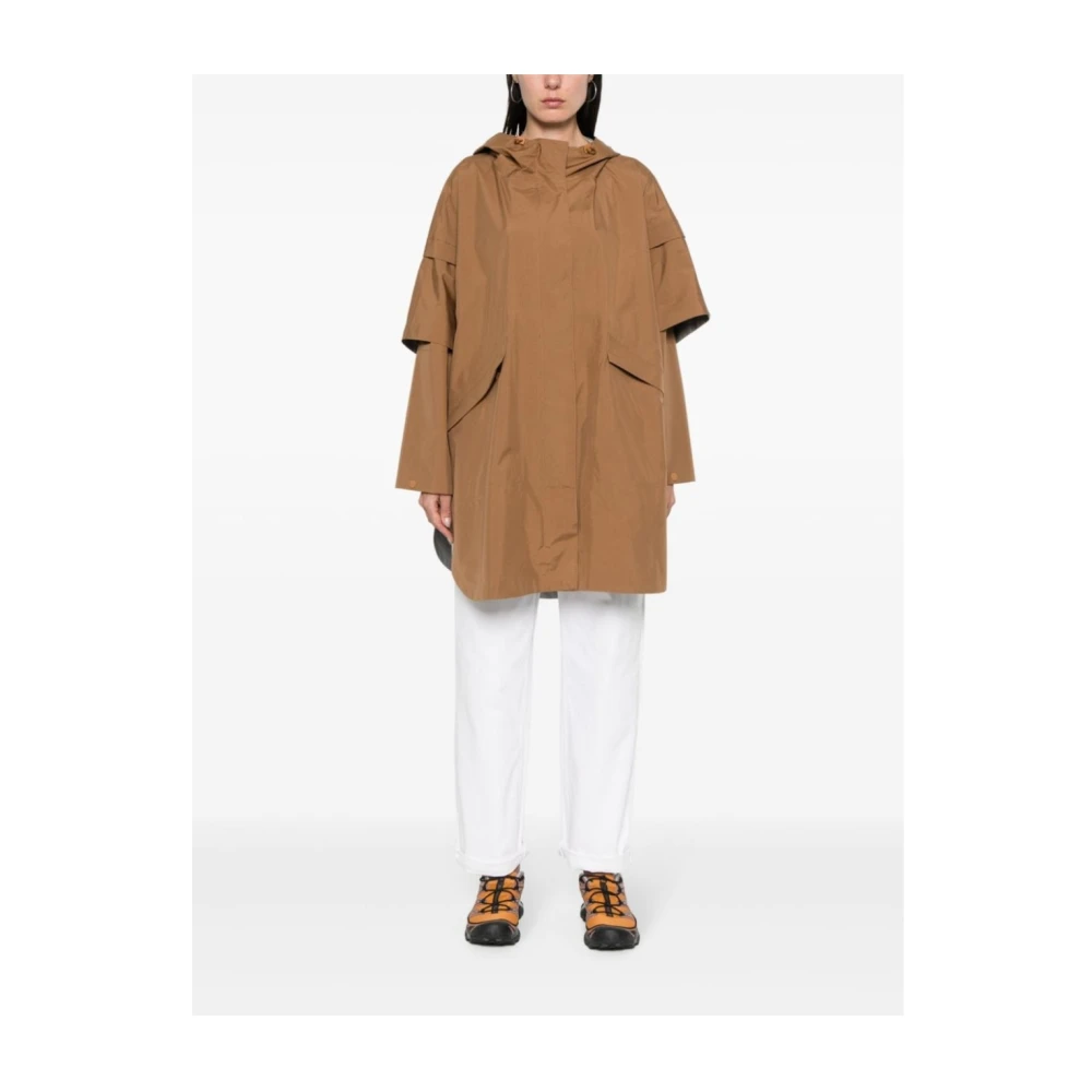 Herno Mantle Jacket Brown Dames