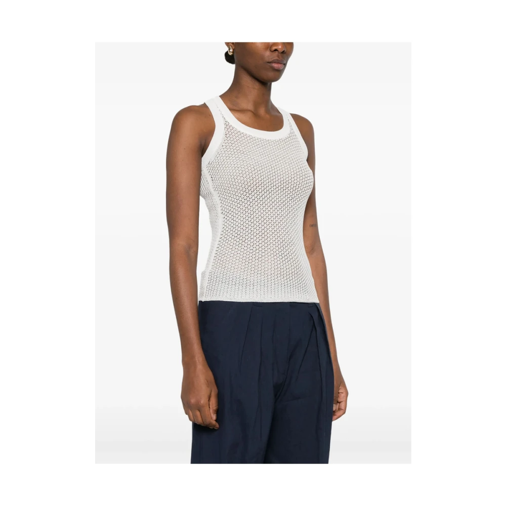 Marella Witte Mouwloze Top Emily R. White Dames
