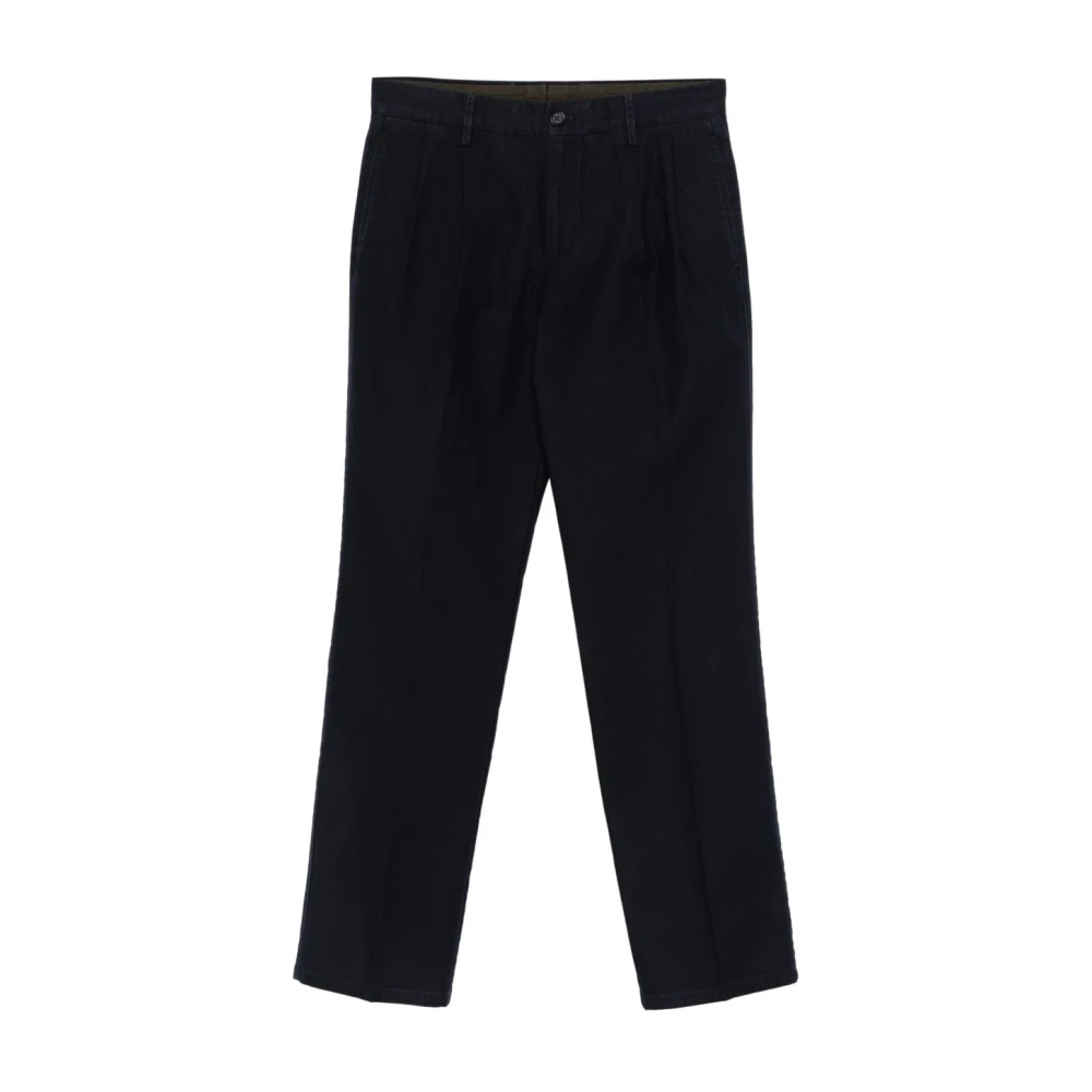 Aspesi Women's Blue Straight Trousers - Straight Trousers - S - Trousers