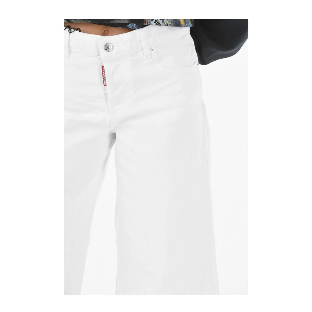 Dsquared2 Cool Girl Cropped Witte Jeans White Dames