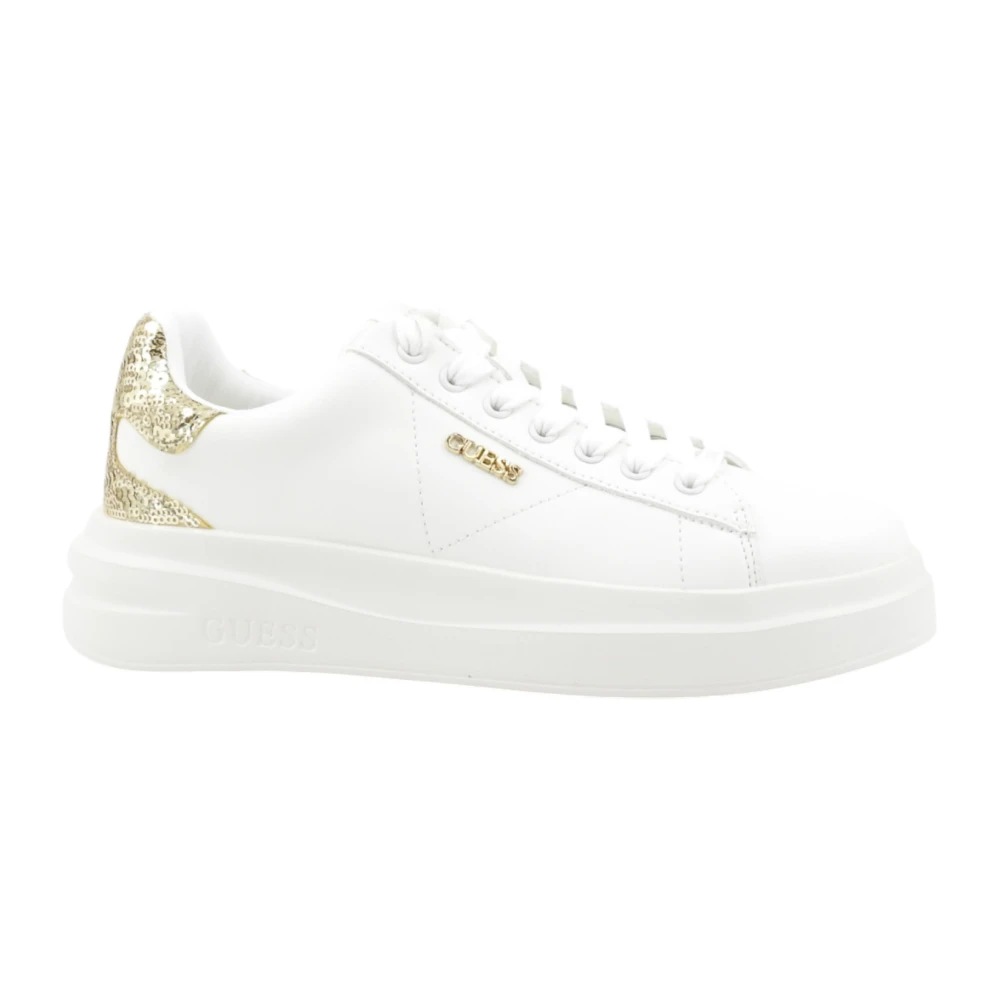 Guess Women's White Sneakers, 8 Uk, Elbina Sneaker