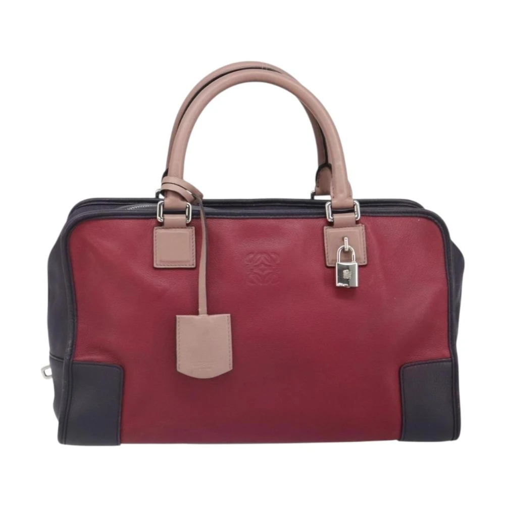 Loewe Pre-Owned Women's Red Pre-Owned Amazona Satchel Handbag