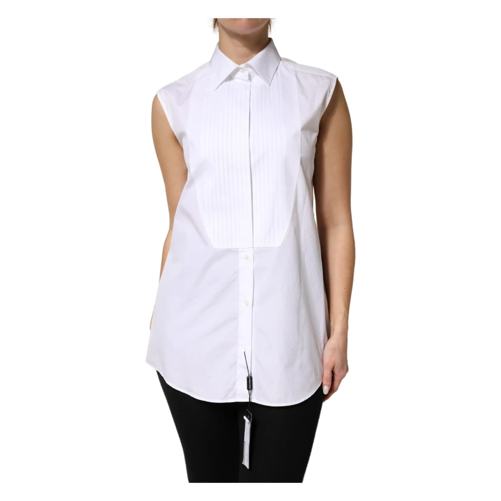 Dolce & Gabbana Mujer Blanco - Polo Shirts - Blouses & Shirts - L - Polo Shirts