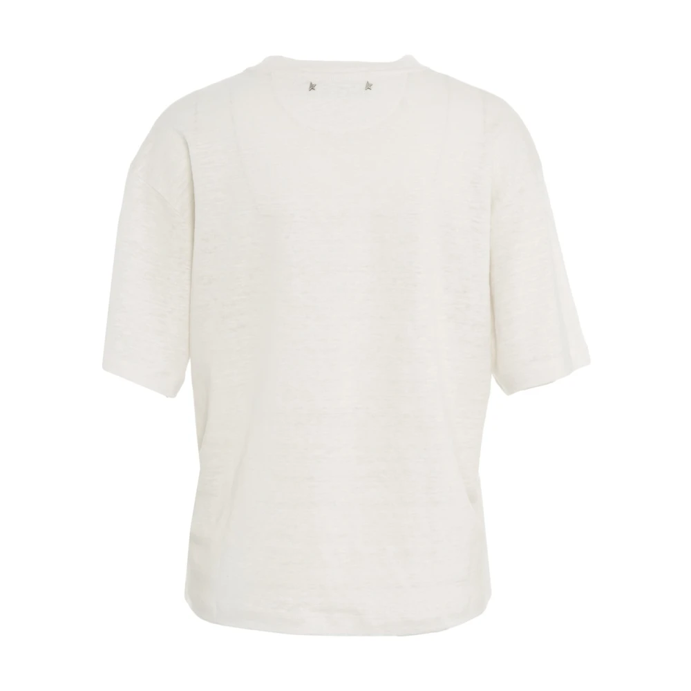 Golden Goose Witte Boxy Fit T-shirt White Dames
