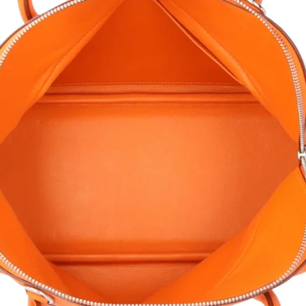 Hermès Vintage Pre-owned Fabric shoulder-bags Orange Dames