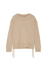 Cashmere Lace-Up Pullover