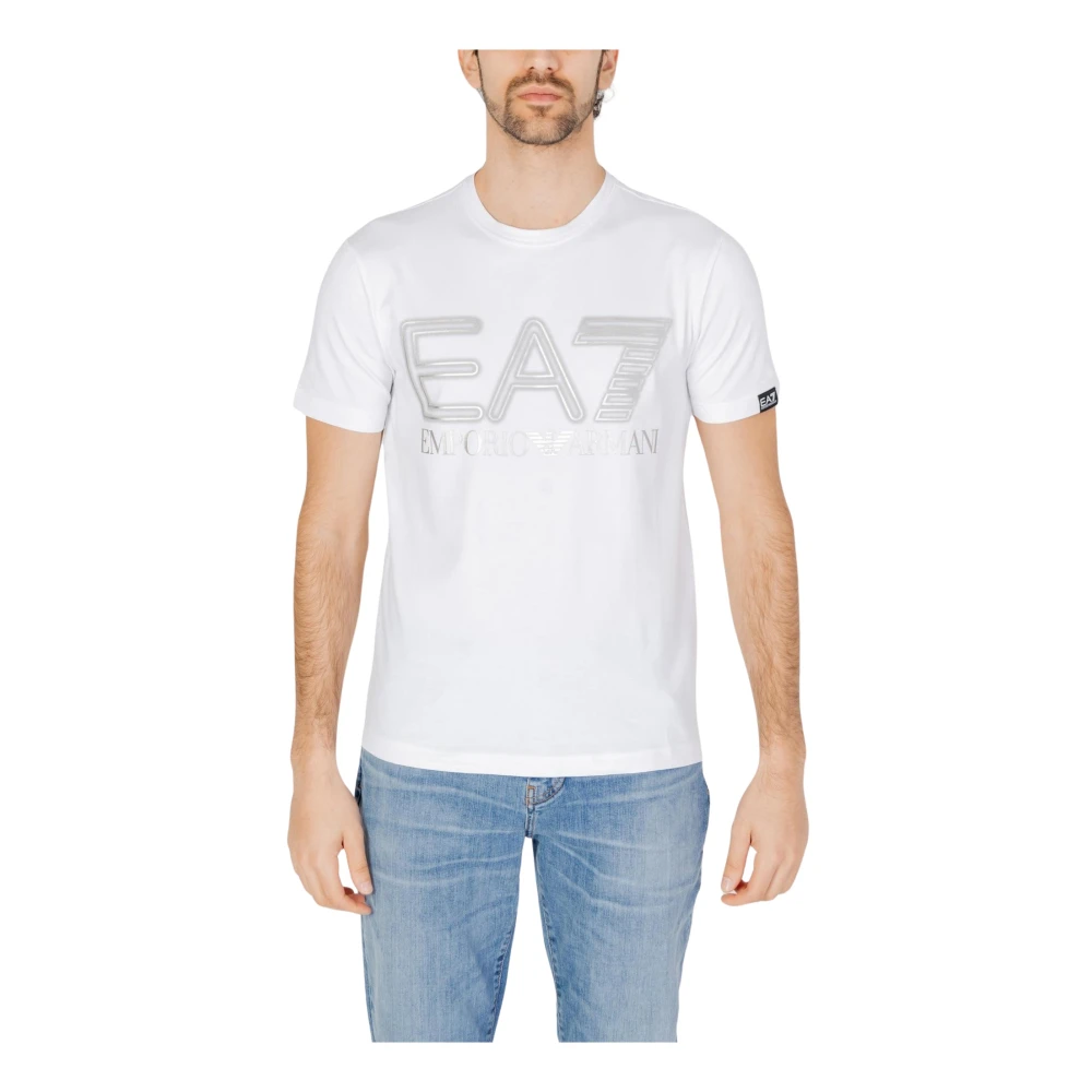 Emporio Armani EA7 Heren 3Dpt37 Pjmuz T-Shirt White Heren