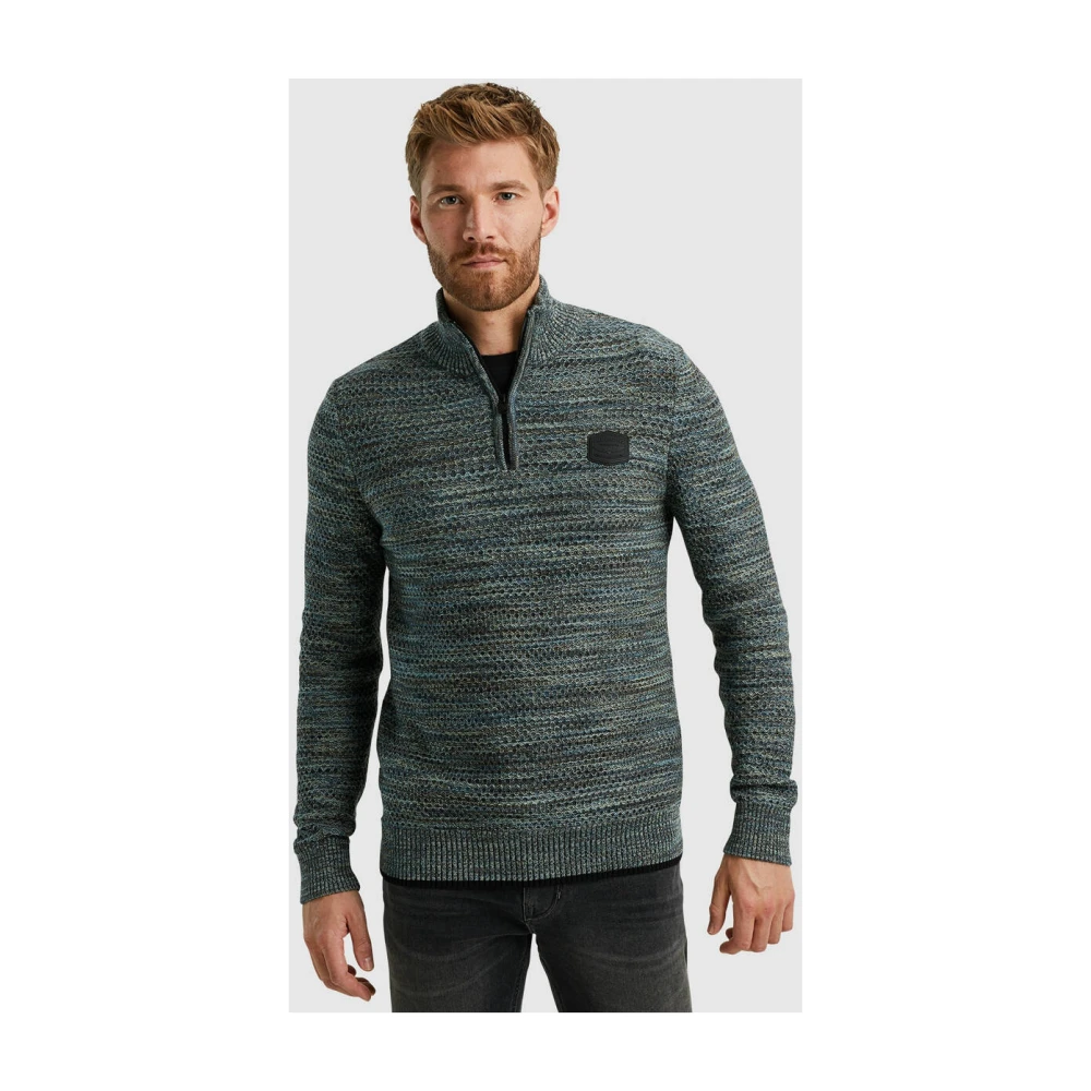 PME Legend Half Zip Pullover Colormix Brown Heren