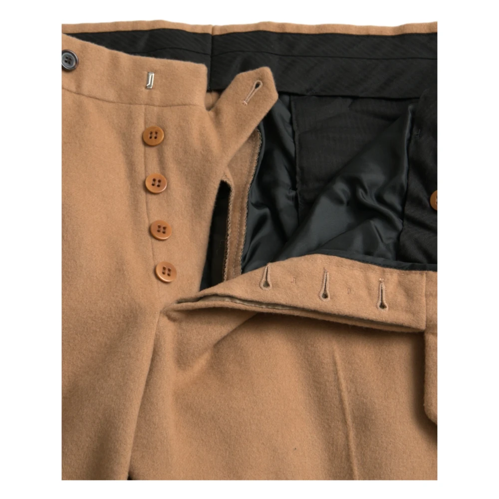 Prada Beige Kasjmier Heren Pantalons Beige Heren