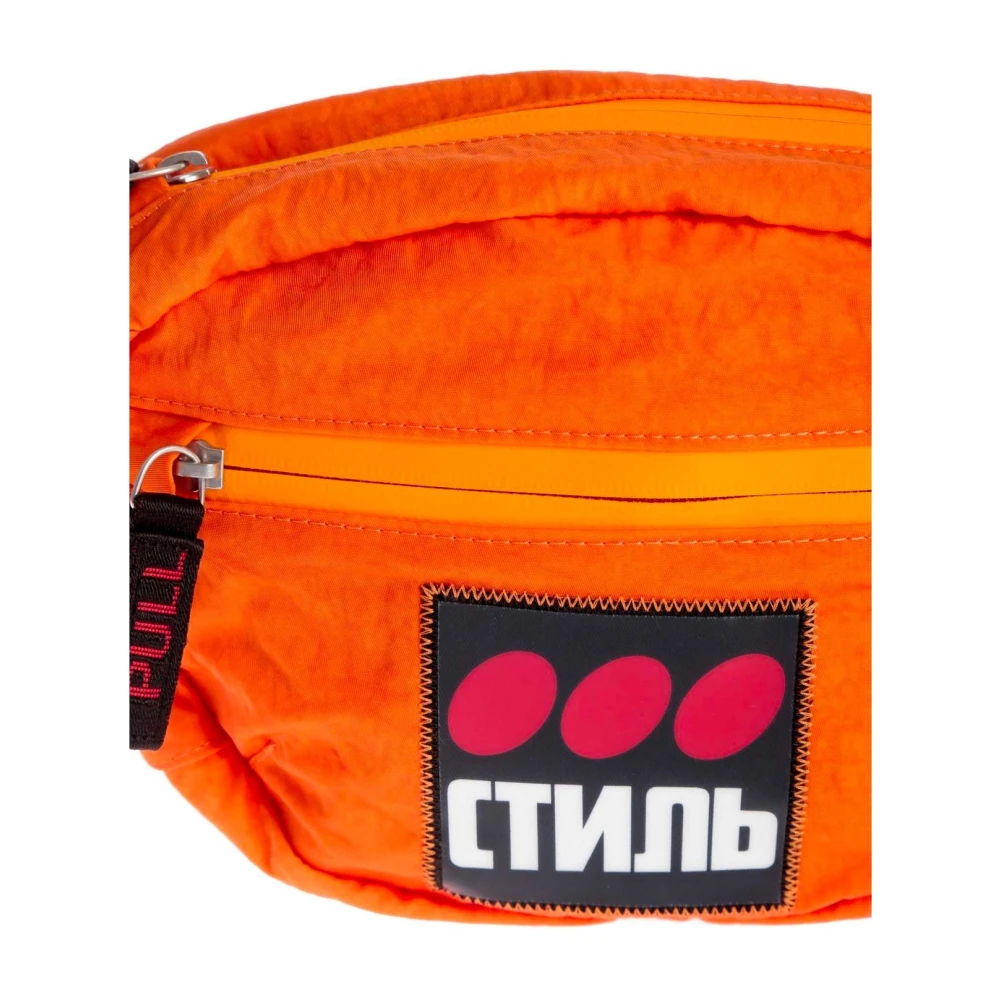 Heron Preston Cyrillic Script Logo Heuptas Orange Unisex