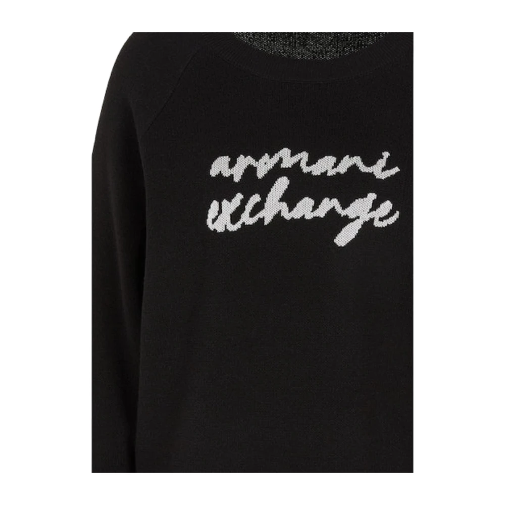 Armani Exchange Casual Zwarte Trui Black Dames