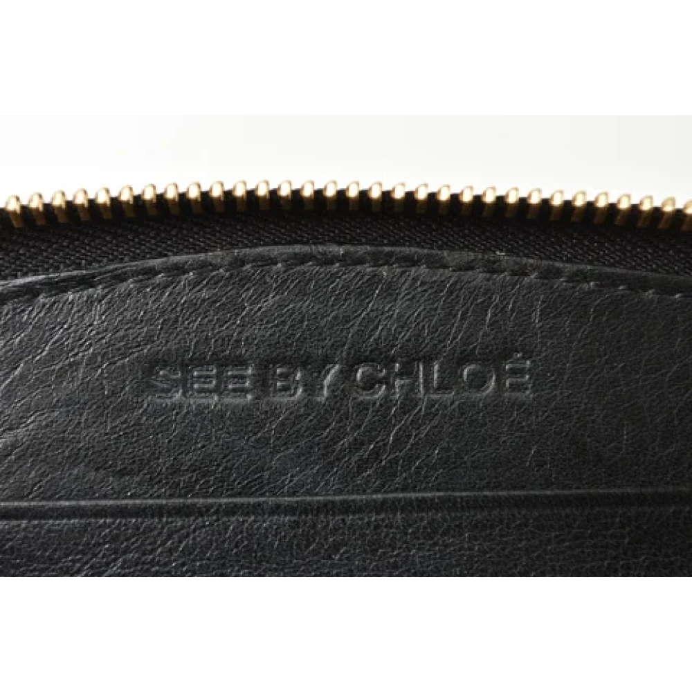 Chloé Pre-owned Leather wallets Black Dames