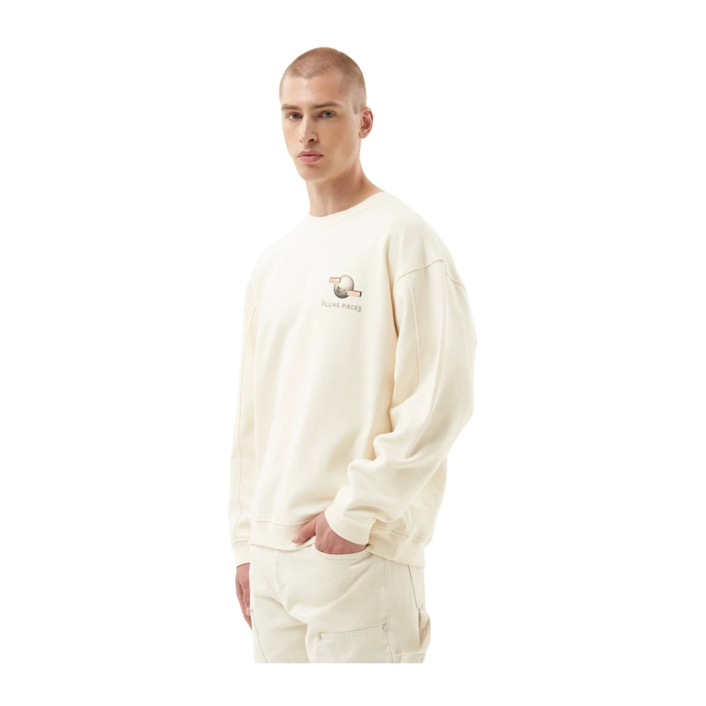 Filling Pieces Sweatshirt Balance White Heren