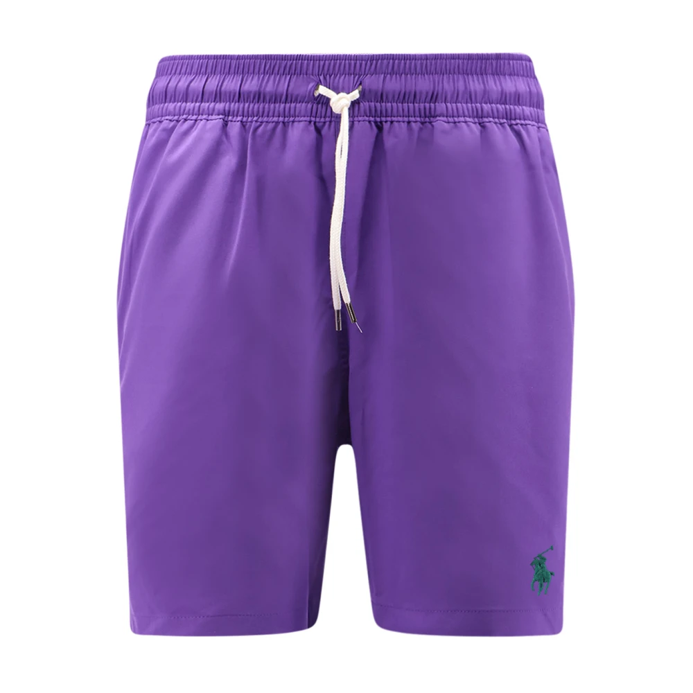 Polo Ralph Lauren Men's Purple Beachwear, S, Traveler Mid Trunk