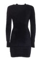 furry-gold-buttons-dress