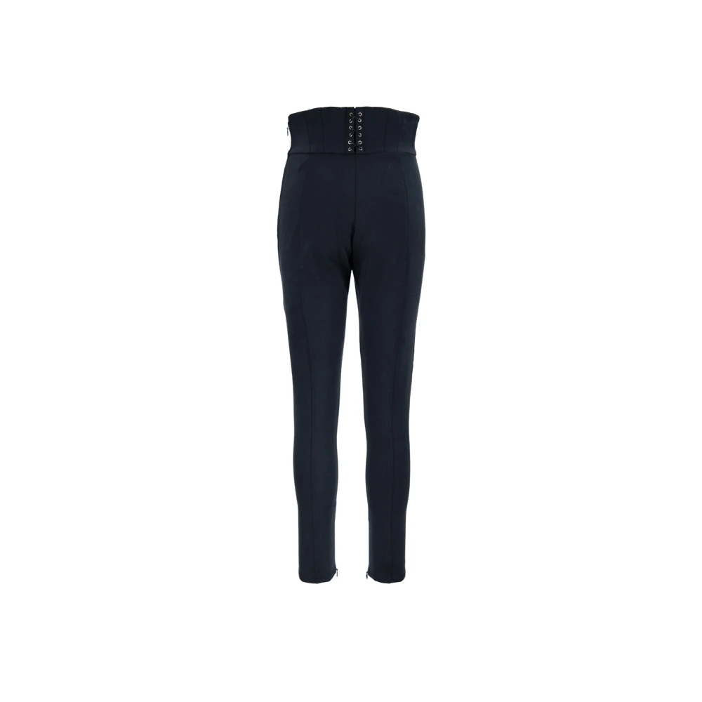 Elisabetta Franchi Ritssluiting Haak Damesbroek Black Dames