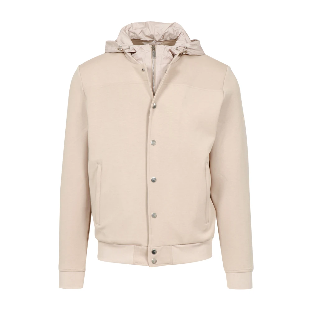 Hèskimo Mannelijk Beige Jassen Heren, Xl, Katoen, Afneembare Capuchon Bomber