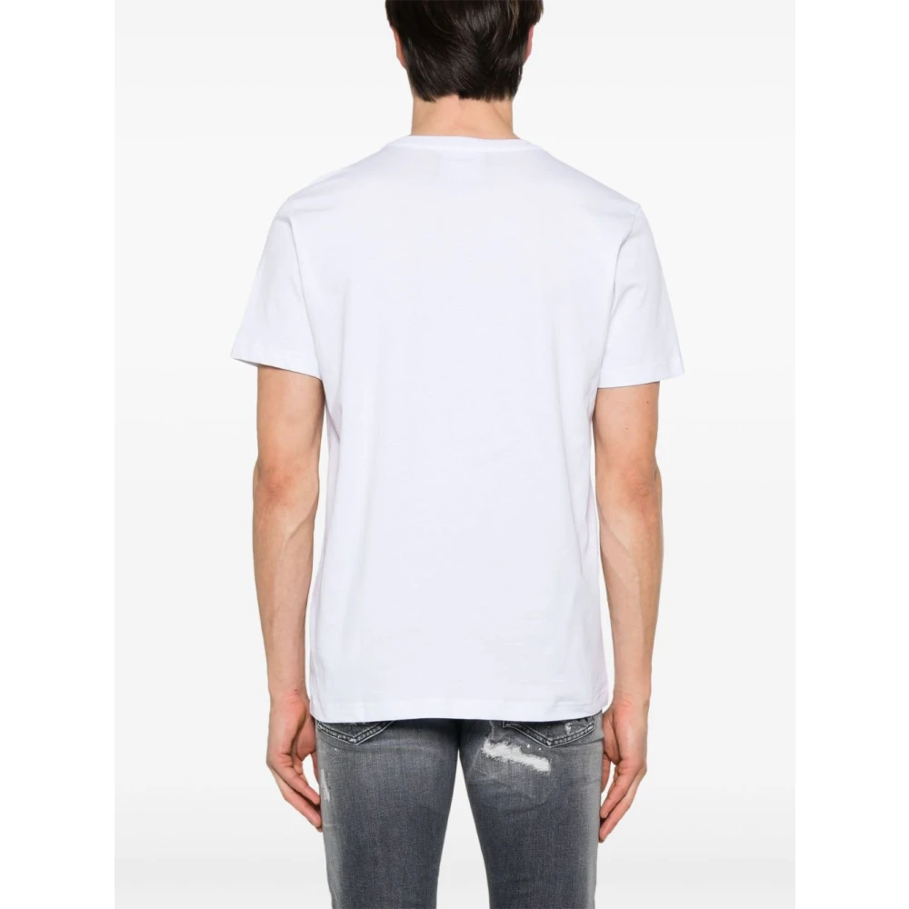 John Richmond Wit T-shirt met uniek ontwerp White Heren