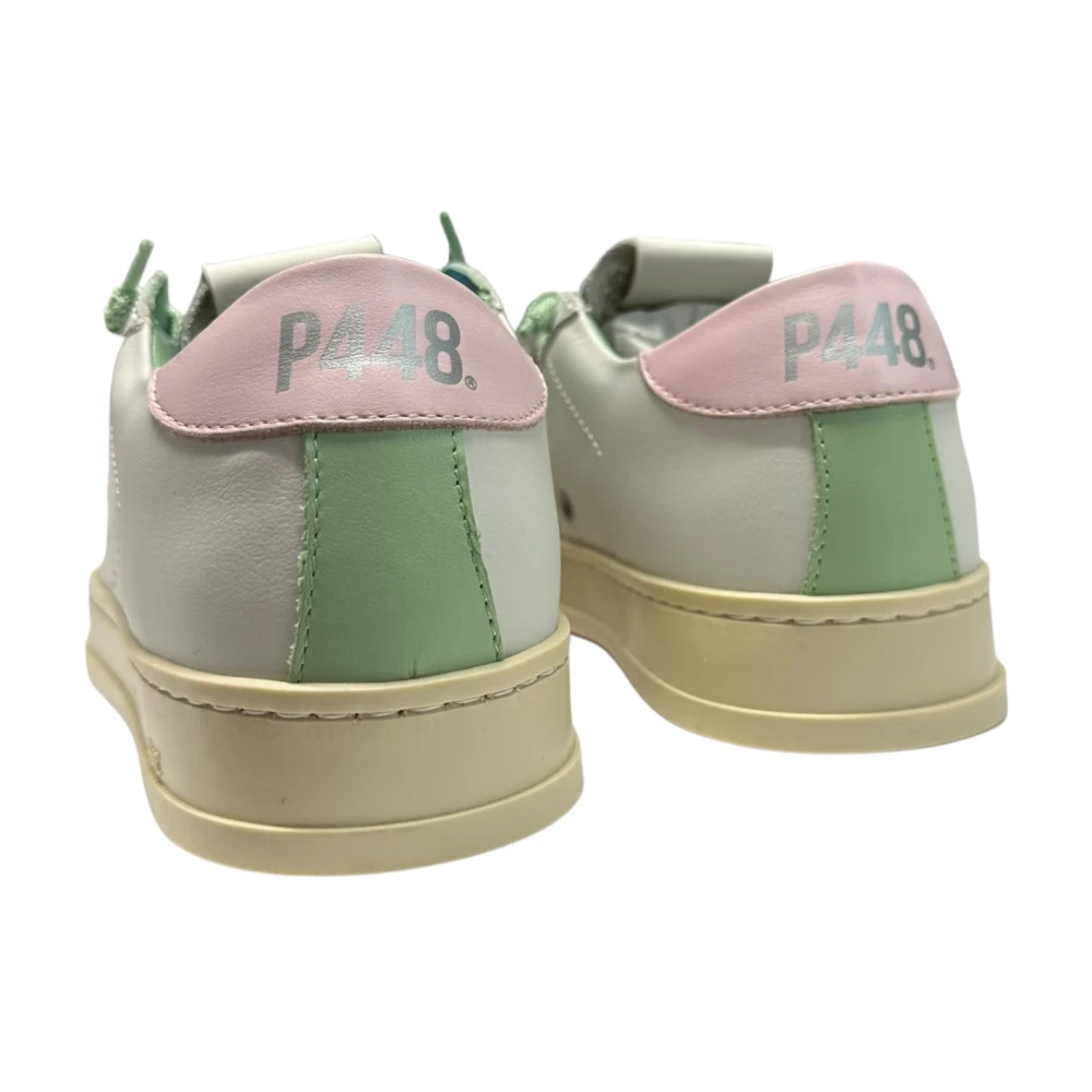 P448 Leren sneaker met rubberen zool White Dames