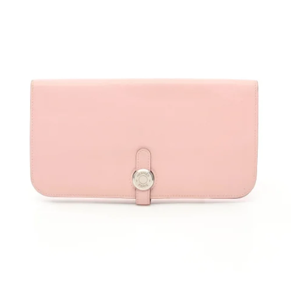 Hermès Vintage Pre-owned Fabric wallets Pink Dames