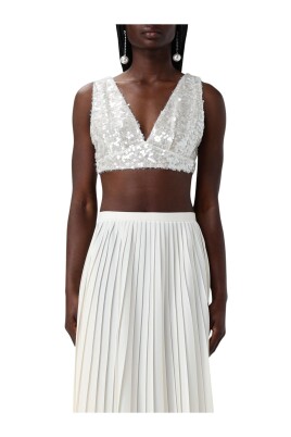 elegant-sequin-v-neck-crop-top