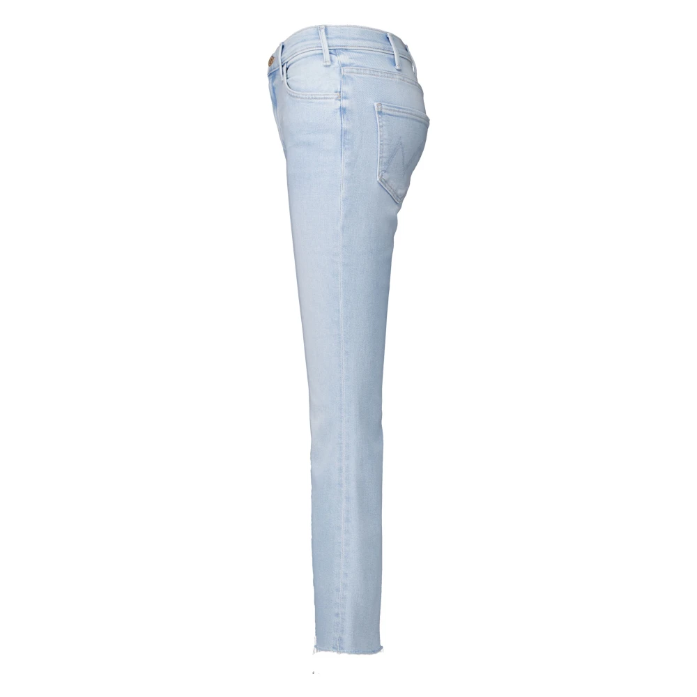 Mother Ankle Fray Jeans in Lichtblauw Blue Dames