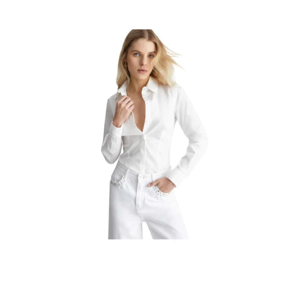 Pennyblack Katoenen Overhemden Black Label White Dames