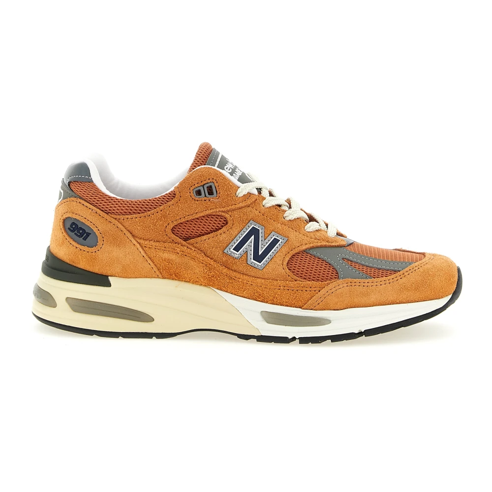 New Balance Men's Multicolor Sneakers, 9 Uk, Made In Uk 991V2
