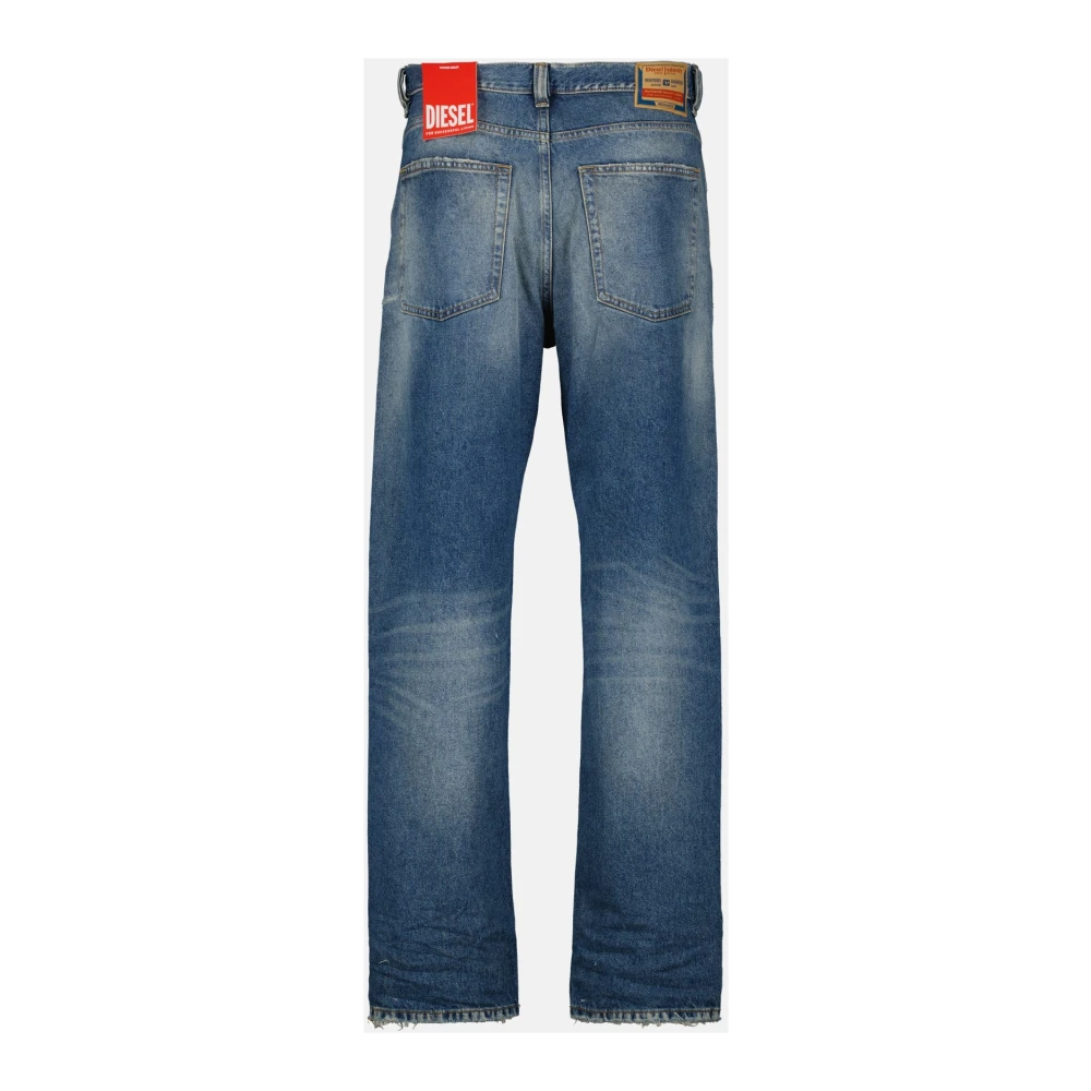 Diesel Vintage Blauwe Straight Cut Jeans Blue Heren