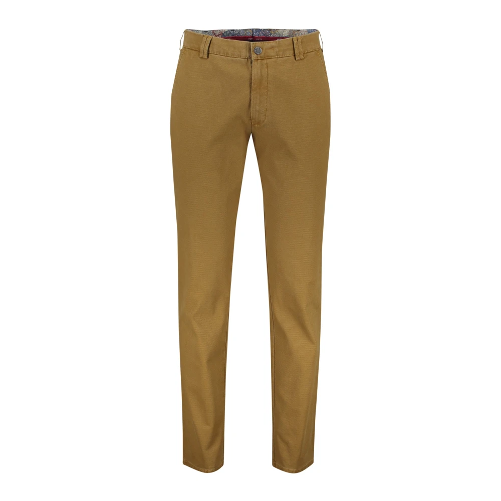 Meyer Bruine katoenen chino broek Brown Heren