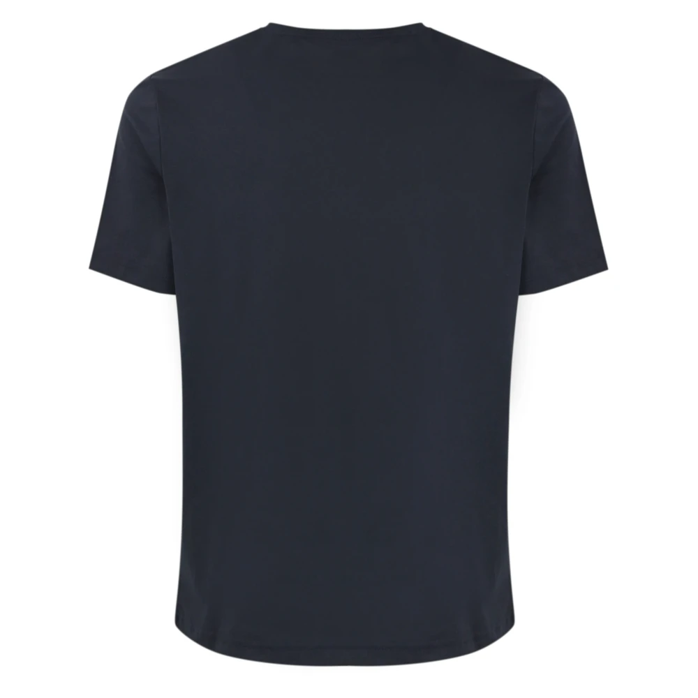 K-way Blauw Katoenen T-shirt met Logoprint Blue Heren