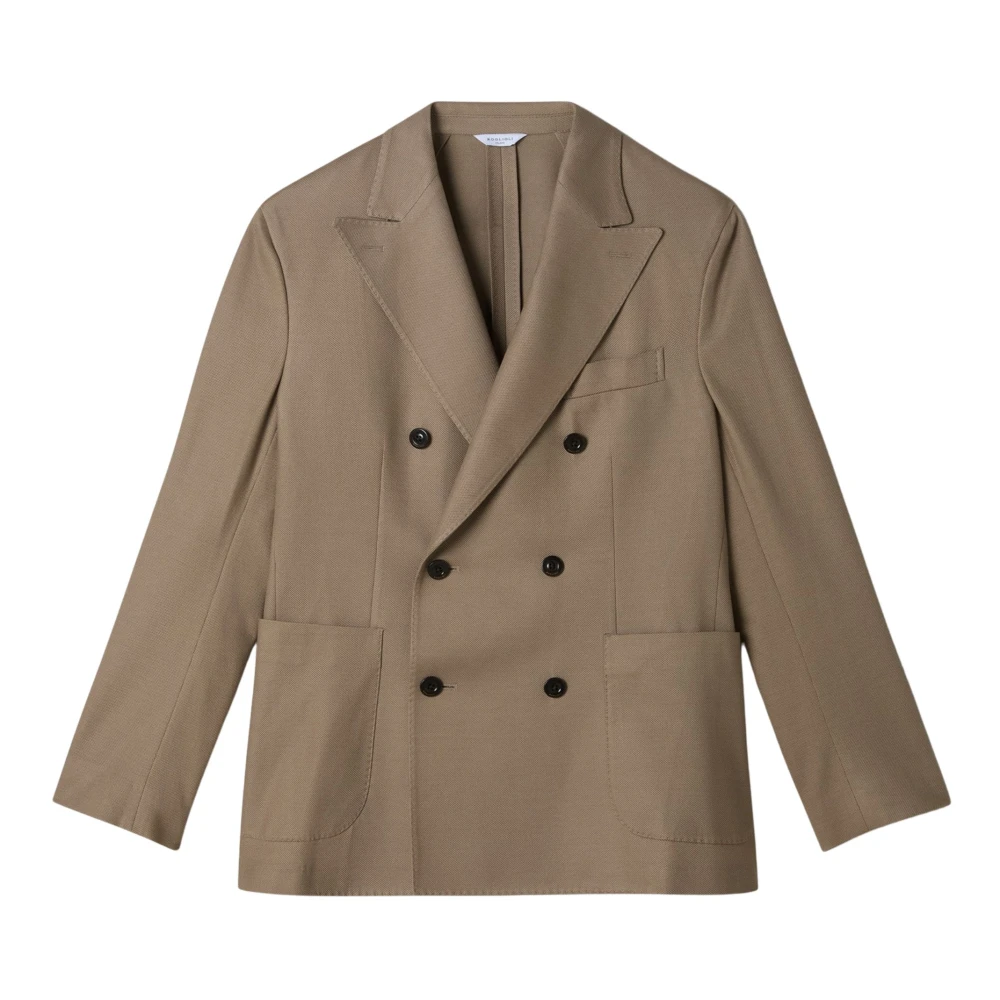 Boglioli Double-Breasted Wool Blazer - Male - Blazers - Green - Xl - Jackets