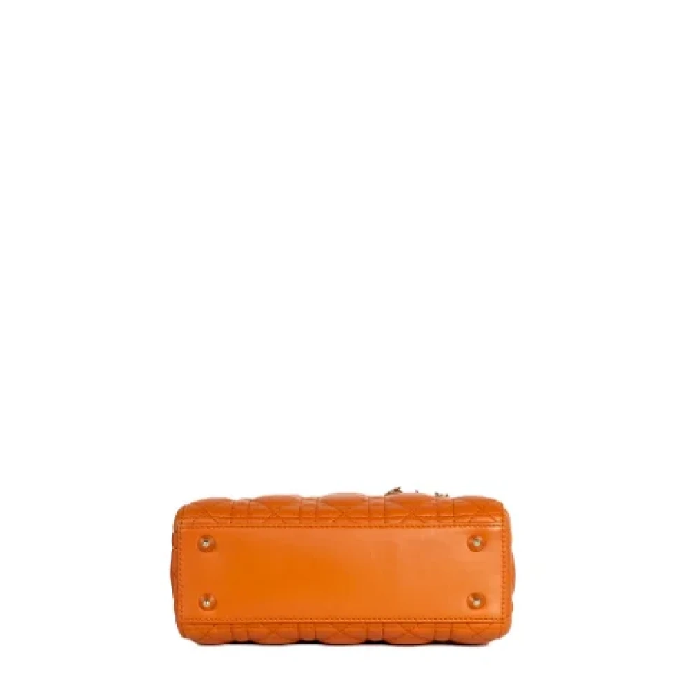 Dior Vintage Pre-owned Leather dior-bags Orange Dames