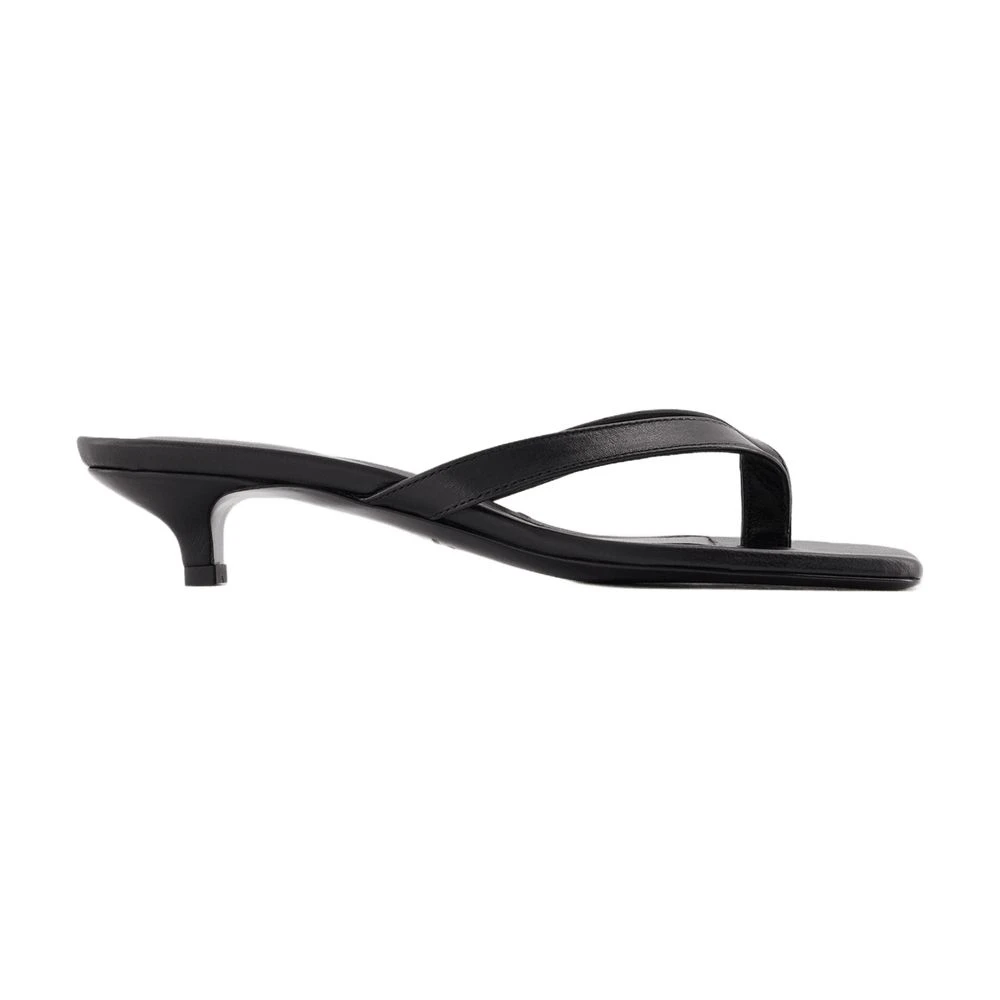 Totême Women's Black The Flip Flop Sandals - Heeled Mules - 3 Uk - Shoes