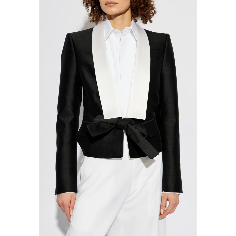 Dsquared2 Blazer met decoratieve stropdas Black Dames