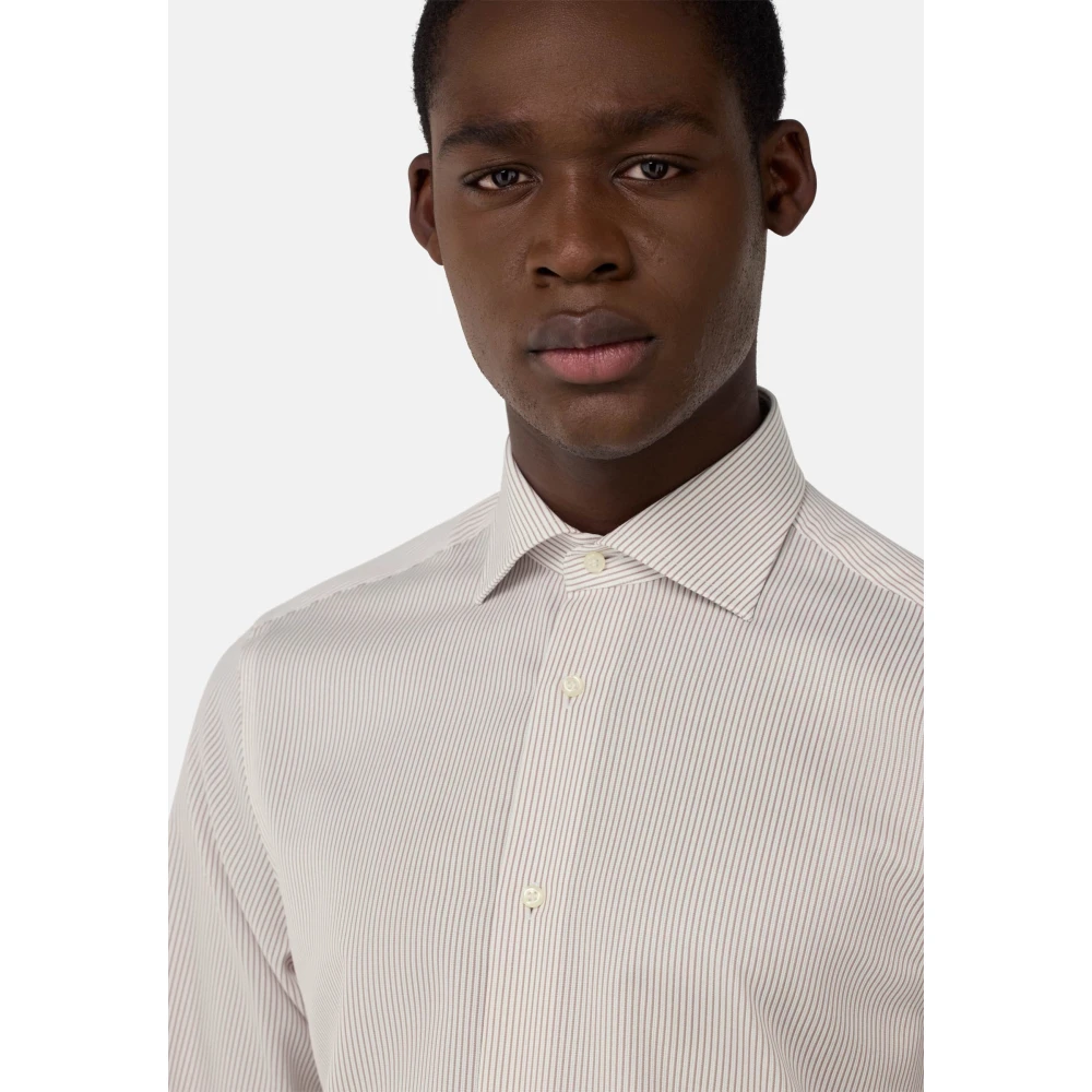 Boggi Milano Ultimate Non-Iron Shirt Beige Heren