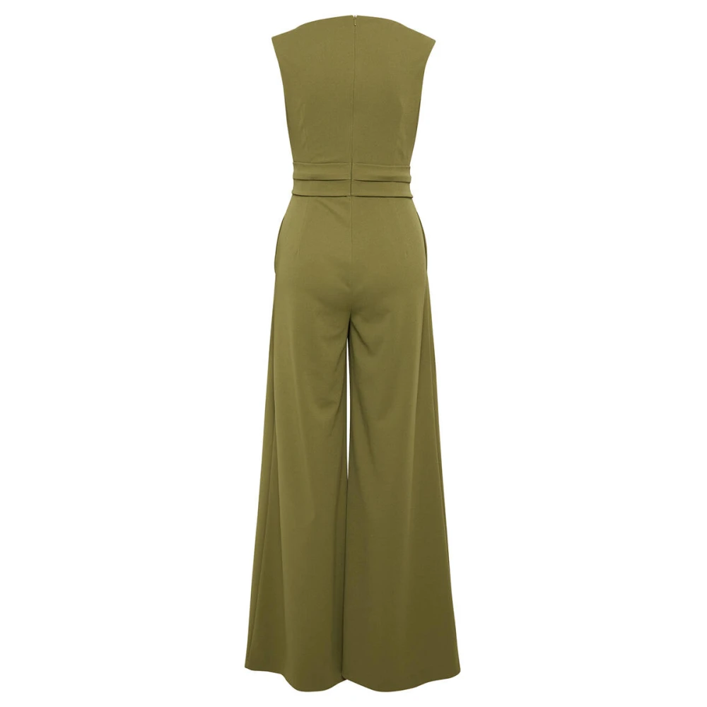 Vera Mont Mouwloze Jumpsuit Overall Green Dames