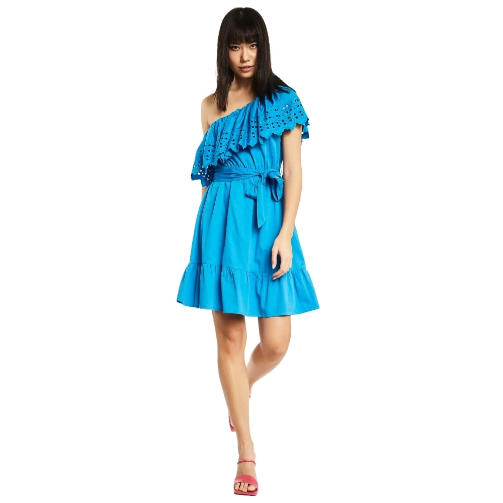 Gaudi Knielange Jurk Blue Dames