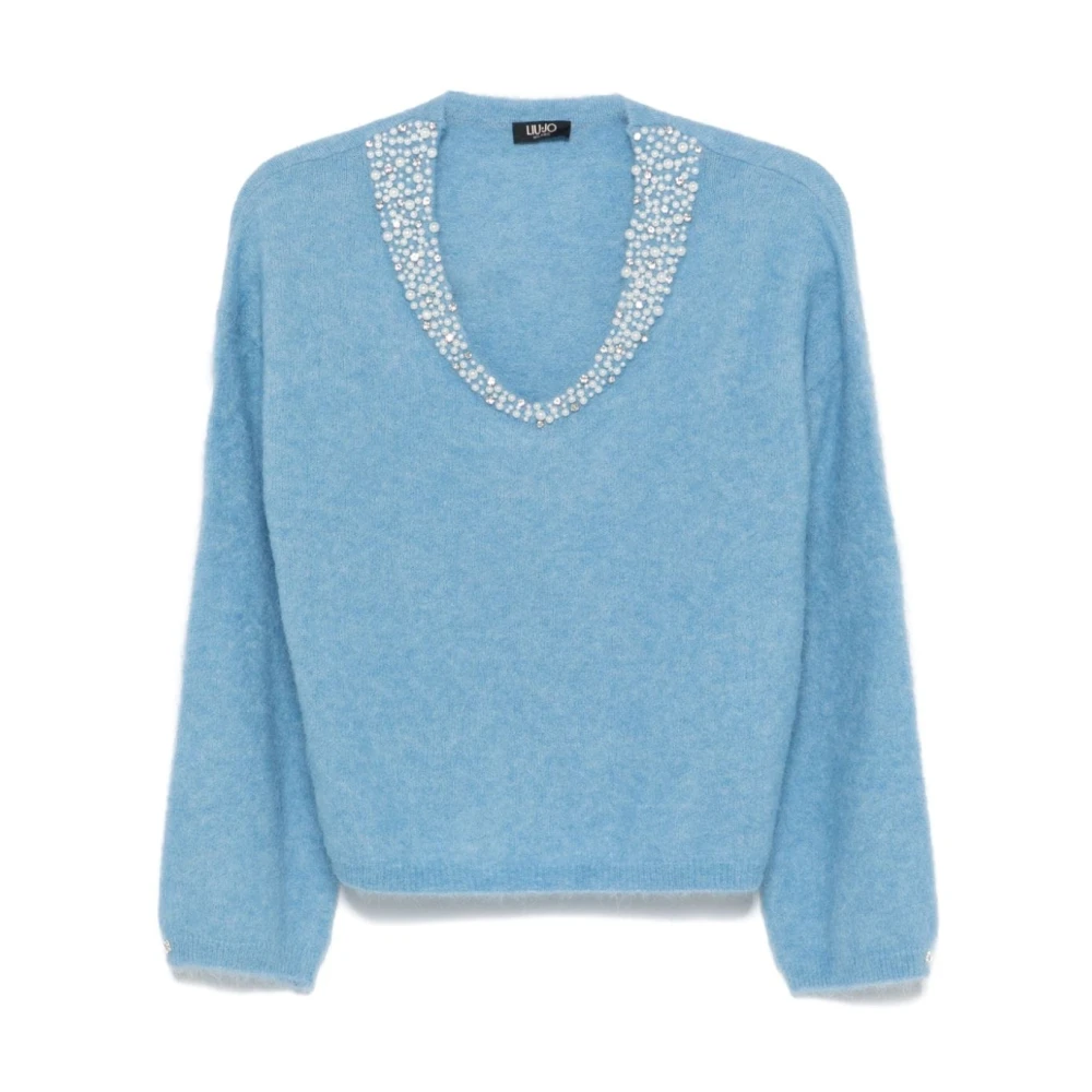 Liu Jo Lichtblauwe Sweater Collectie Blue Dames