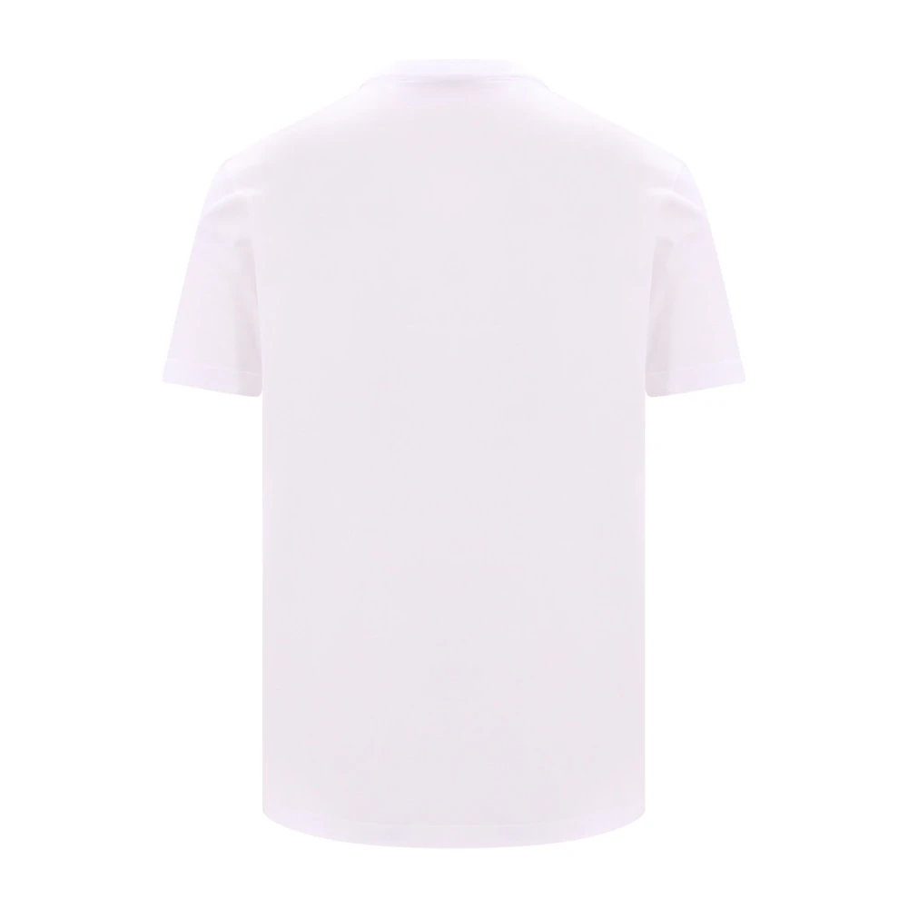 Versace Stijlvolle Katoenen Crew-Neck T-Shirt Wit Brown Heren