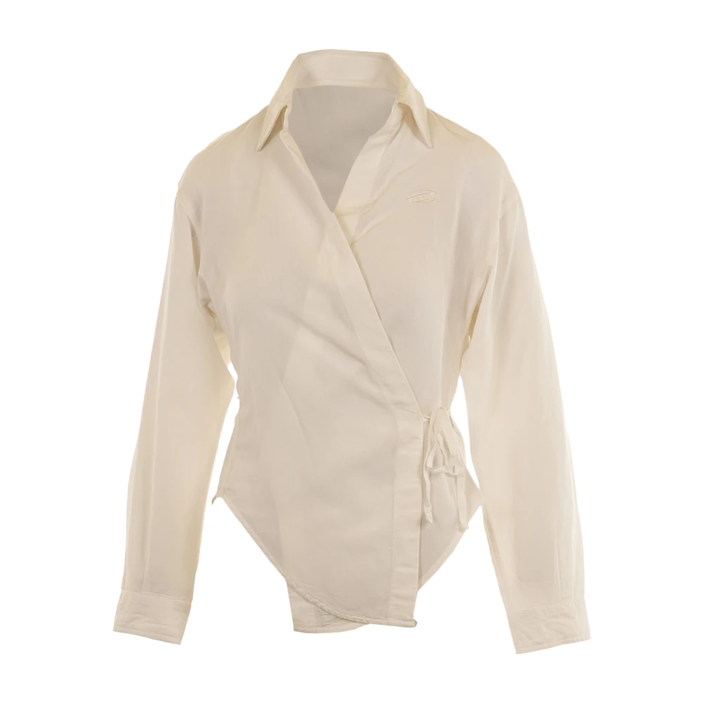 Diesel Femme Blanc Blouses Et Chemises, Taille: 34 Fr C-Delphos-S3 Shirt