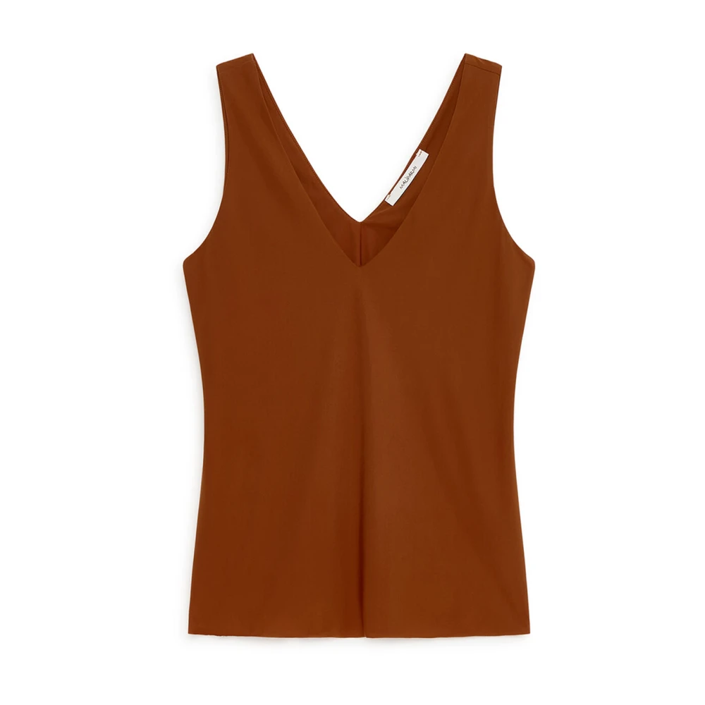 Maliparmi Donna Marrone Top, Xs, New,