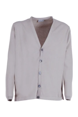 Cardigan M/Lunga Fondo Tubolare Con Spacchi