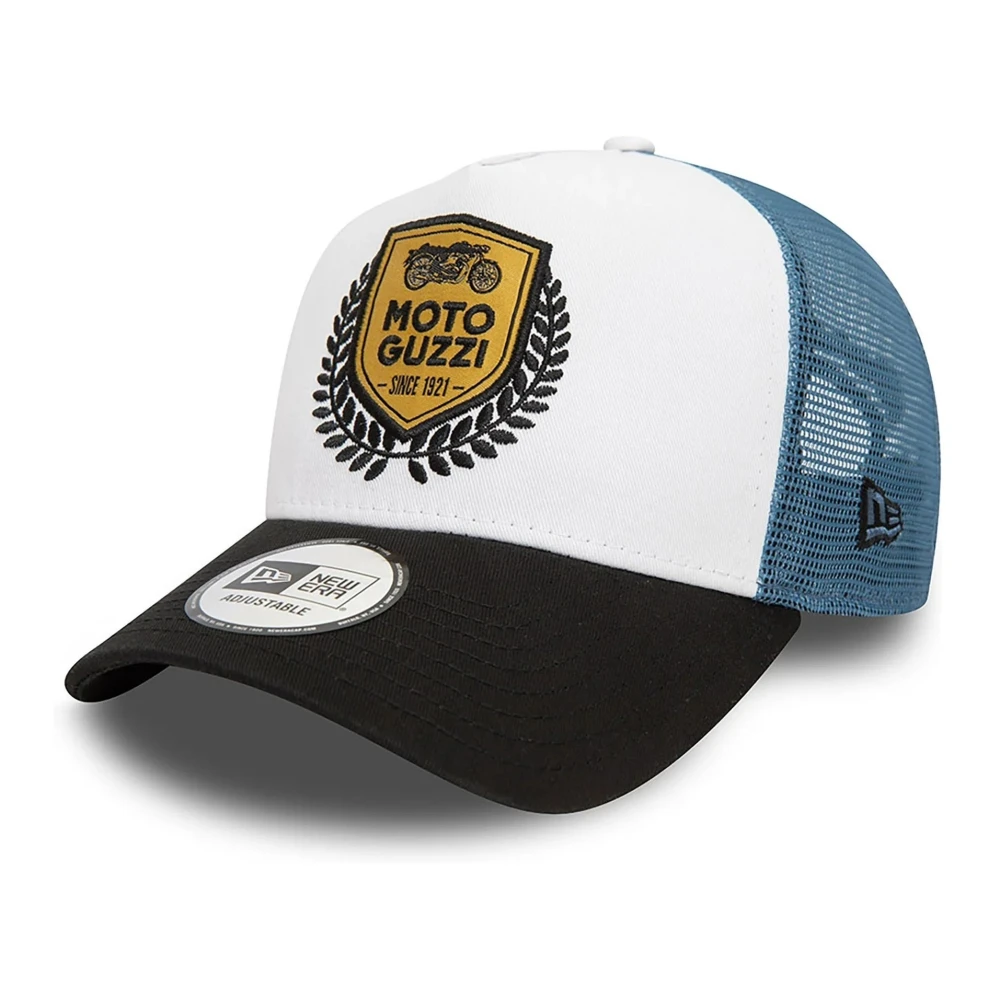 new era Wit Blauw Moto Guzzi Trucker Hoed Multicolor Heren