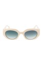 lunettes-de-soleil-ovales-blanches-degrade-vert