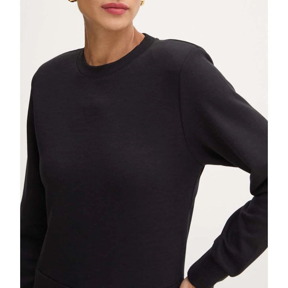 PATRIZIA PEPE Katoenen Sweatshirt Art. 8M1618J219 Black Dames
