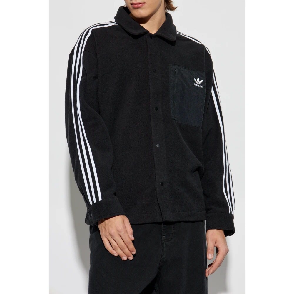 adidas Originals Sweatshirt met geborduurd logo Black Heren