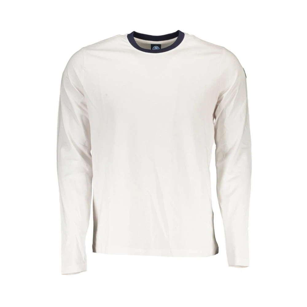 North Sails Men's White Cotton Crew Neck T-Shirt