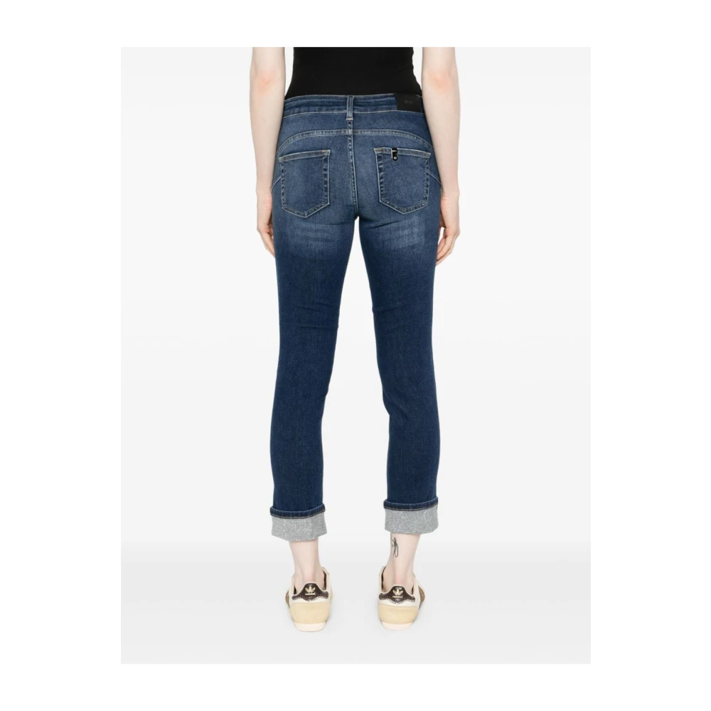 Liu Jo Blauwe Jeans Stijlvolle Manchet Blue Dames