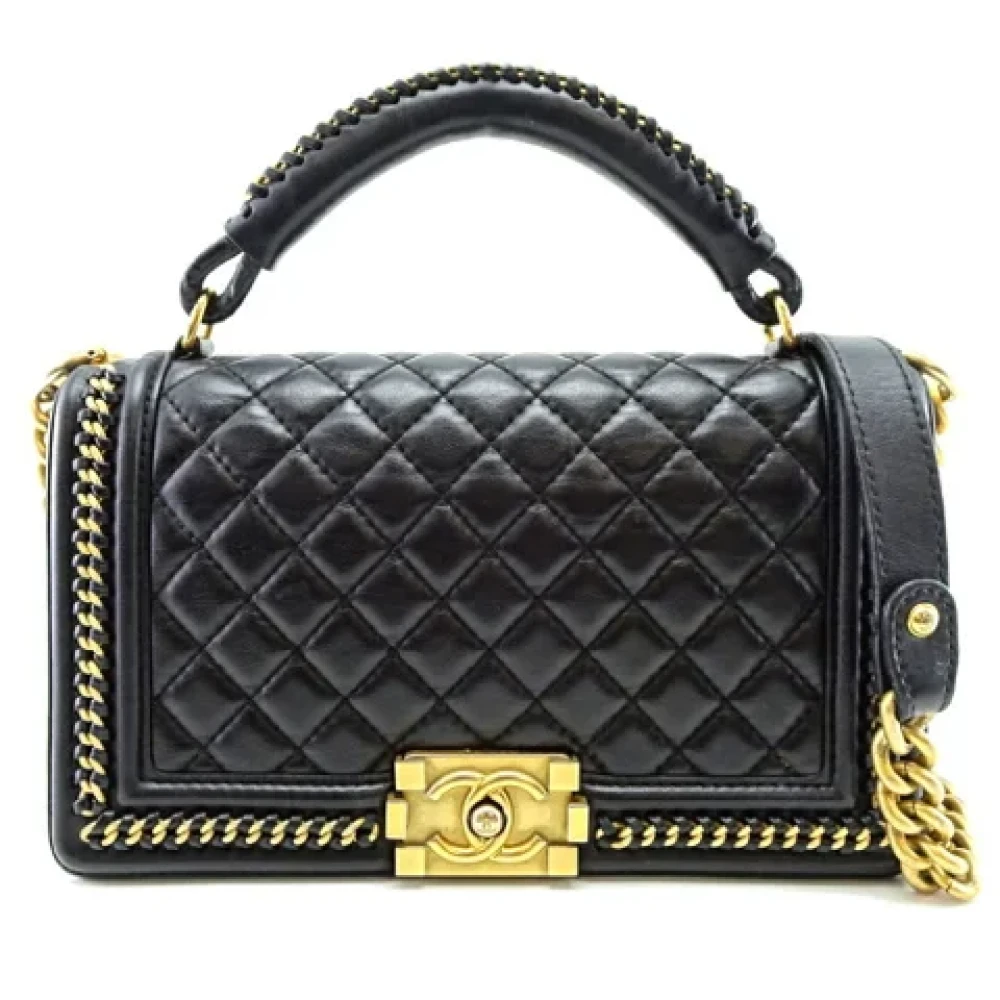 Chanel Vintage Pre-owned Fur chanel-bags Black Dames